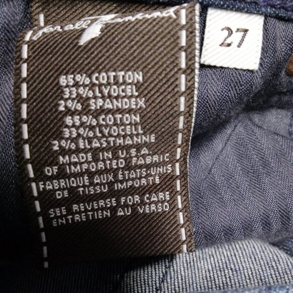 7 For All Mankind The Skinny Ankle Jeans Size 27 - Picture 11 of 11